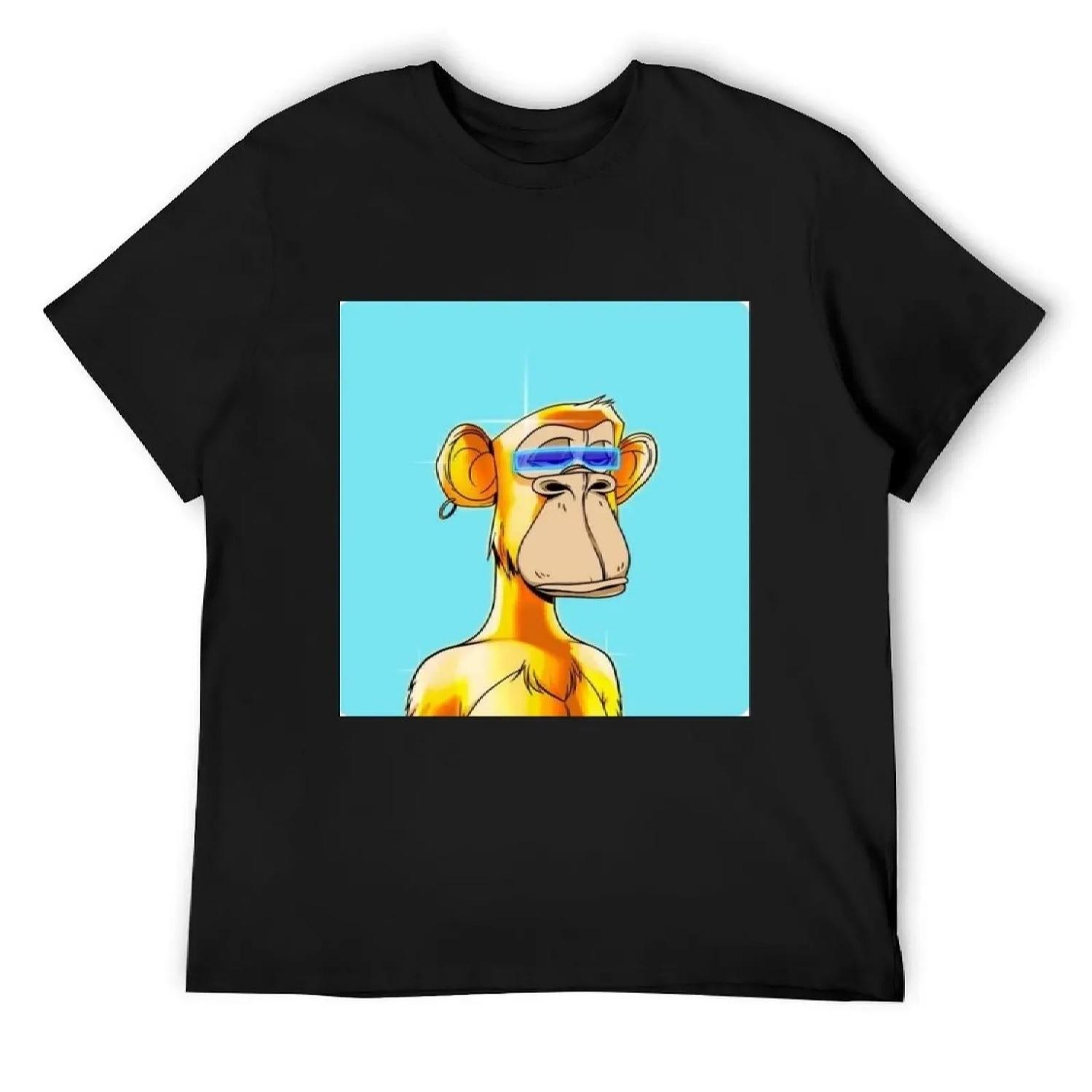 

Bored Ape NFT (do not screenshot) T-Shirt boys animal print graphic t shirt vintage man t shirt vintage t shirt men XXXXXL чорний