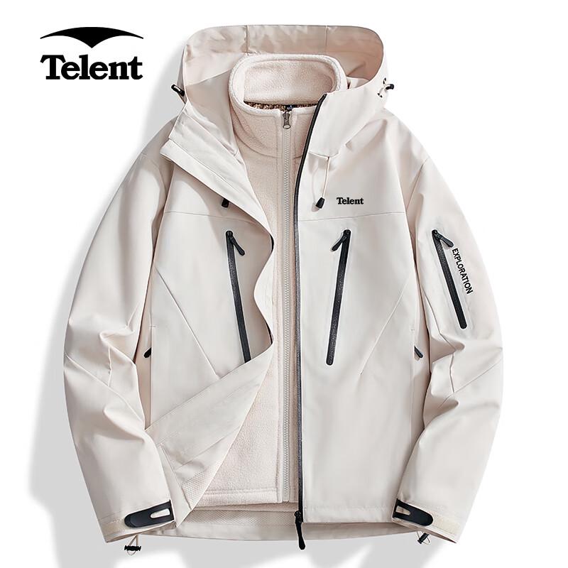 

Tianluntian Unisex 3-in-1 Outdoor Hooded Jacket 3XL