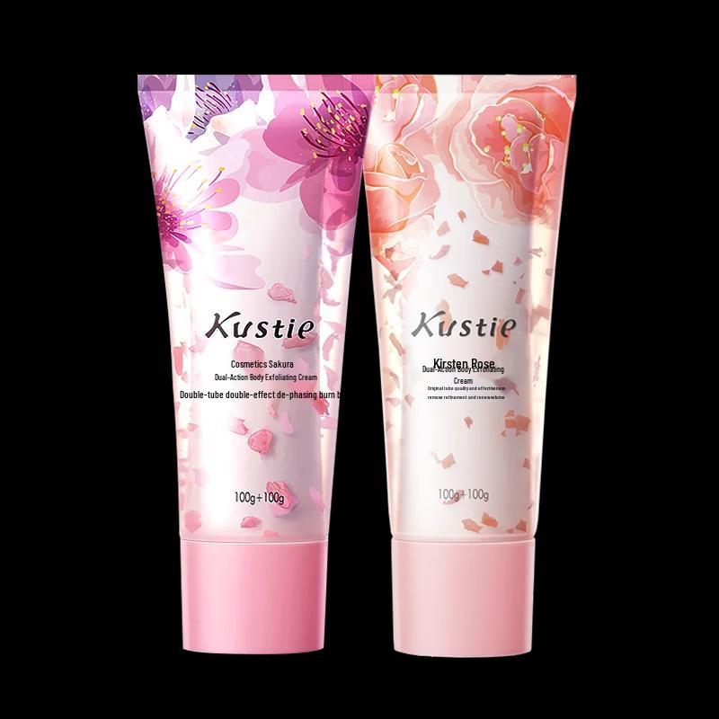Kustie Niacinamide Exfoliating Body Scrub & Body Wash Duo Set