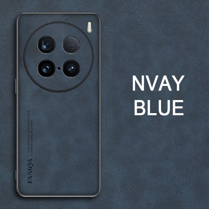 

Для Vivo X100 Ultra Skin Feel Phone Cases Мягкий силиконовый чехол-накладка для Vivo X100 Ultra Capa Bumper Fundas Coque For Vivo X100 Ultra тёмно-синий