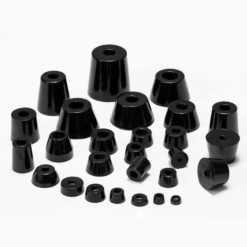 10pcs Floor Protectors Non-Slip Black Table Chair Shock-Absorbing Leg Pads Rubber Furniture Feet