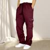Men Sport Pants Loose Straight Wide Leg Drawstring Elastic Waist Soft Breathable Solid Color Gym Traning Jogging Sweatpants Long