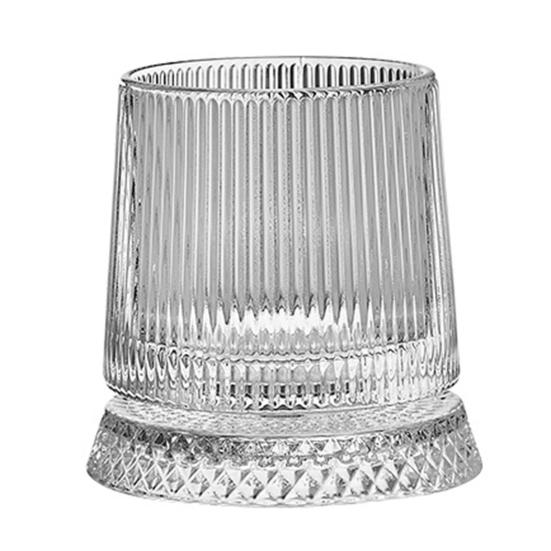 Ποτήρι Κρασιού 360 Μοιρών Περιστρεφόμενο 280ml Περιστρεφόμενο Ποτήρι Ουίσκι με Βάση Χωρίς Μόλυβδο Ποτήρι για Ανακούφιση από το Στρες Και Έγχυση Αρωμάτων Μοναδικό Δώρο για Γενέθλια