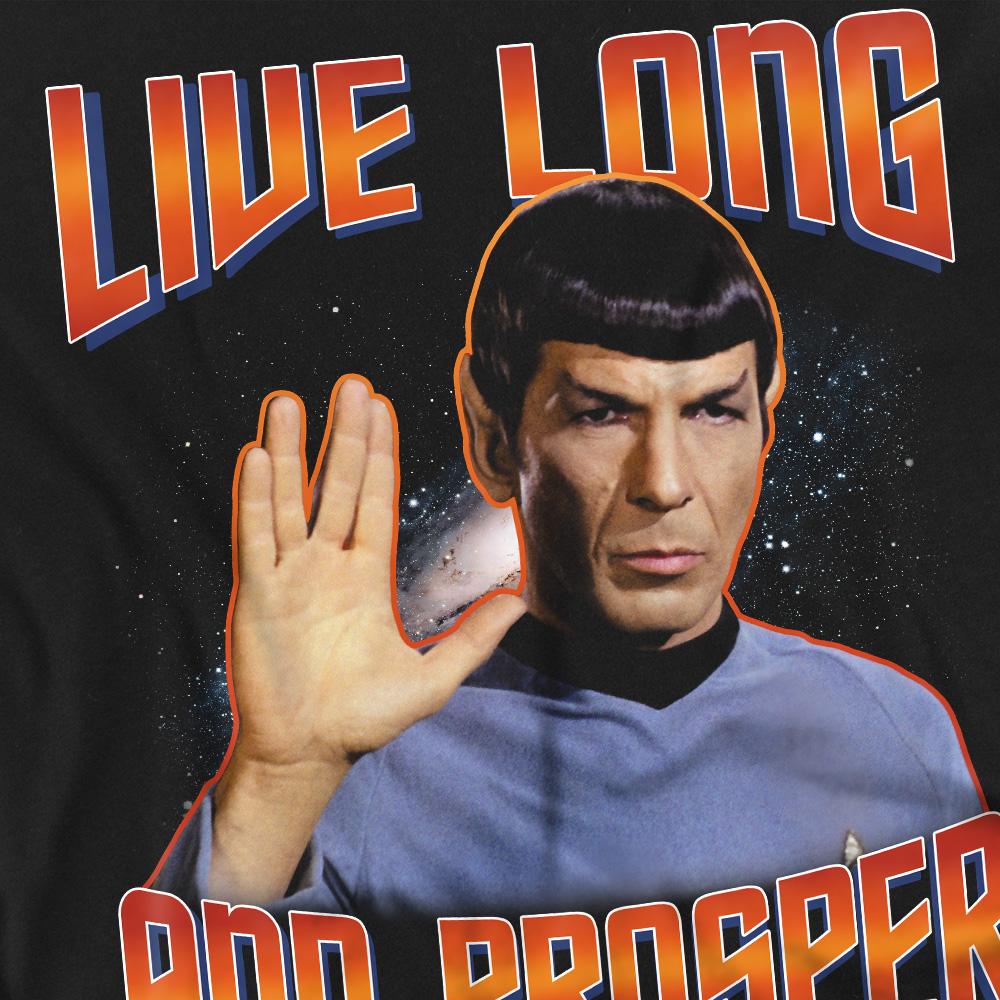 Star Trek Unisex Adult Original Live Long and Prosper T-Shirt