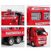 1/32 Alloy Water Tanker Model Simulation Fire Transport Vehicle Pull Back Car Inertia Toy Car Metal Children Toy Car