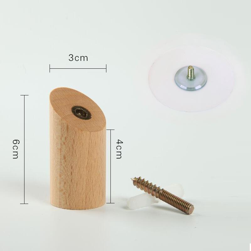Dřevěný háček na zeď Bukový závěsný Věšák na dveře Věšák na klíče Klobouky Tašky Stojan Ořechový háček na kabáty Domácí organizace Dekorace Doplňky Nástroj