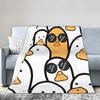 Cute Cartoon Duck  Super Soft Blanket  Girls Boys Plush Throw Blanket Fashion Living Room Flannel Bedspread Sofa Bed Cover