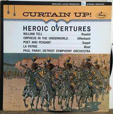 

LP Record GIOACCHINO ROSSINI / JACQUES OFFENB - Heroic Overtures SR90359 Mercury Living 1963 US Classical Used