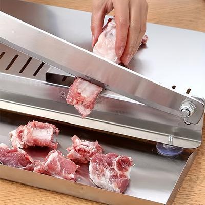 Stainless Steel Easy-Clean Manual Meat Slicer Perfect Kitchen Tool