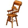 Classical Wooden Mini Baby Dining Chair for 1/12 Dollhouses Role Play Educational Kids Collectible Toy
