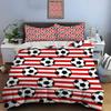 Football Print Bedding Set Sports Enthusiast Duvet Cover 1 Duvet Cover 2 Pillowcases Adult And Children Bedding Set Luxury Gifts