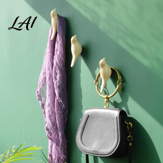 Heavy Duty Resin Hooks Bird Wall Hook Mounted Space Saving Shape Organizer Decorative Hanger for Coats Hats And Towels Unique Design