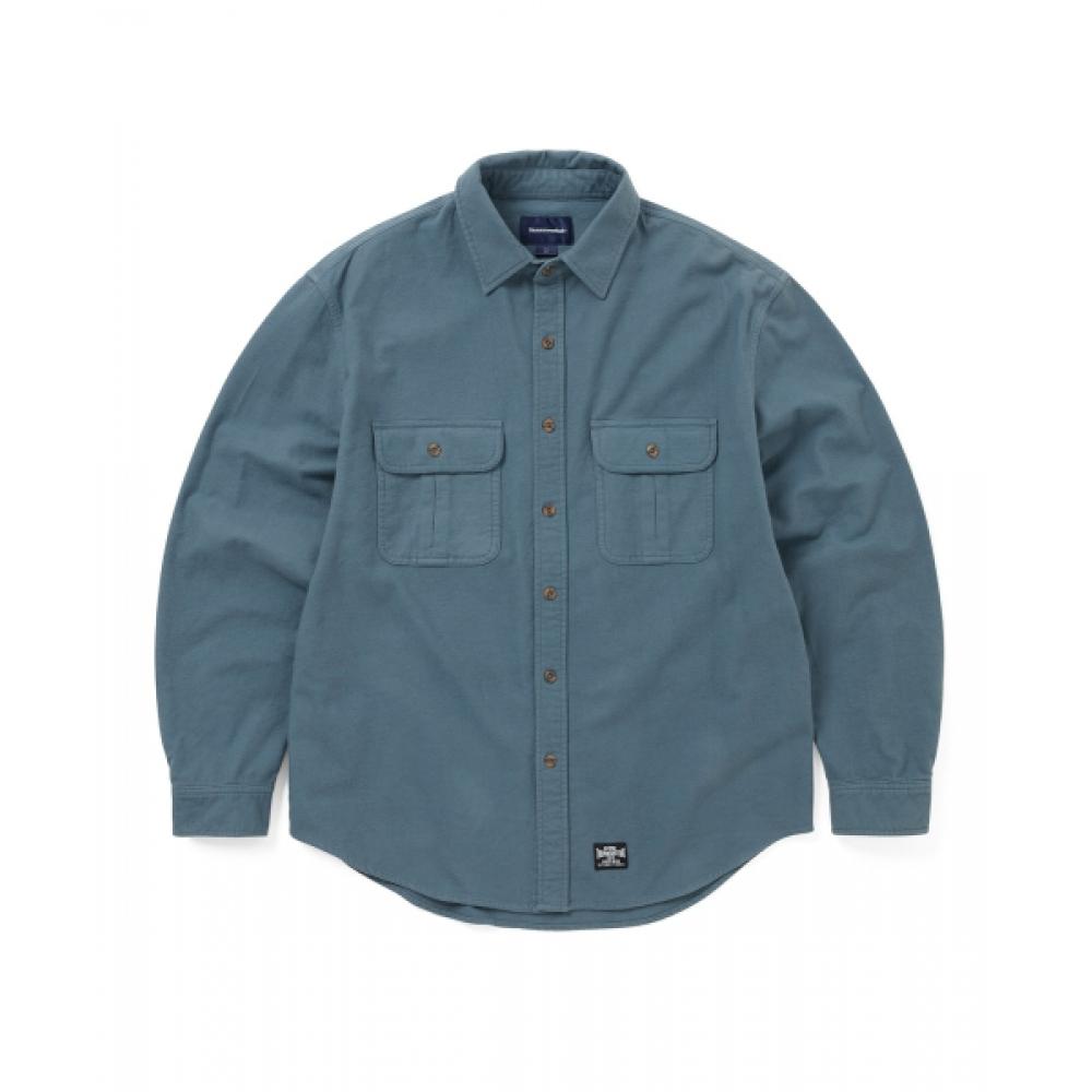 Thisisneverthat Flannel Country Shirt Slate S
