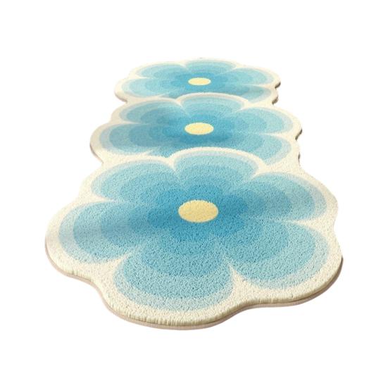 Floor Mat Ultrafine Synthetic Fibers Quick Cleaning Maintenance Area Rug Anti-Slip Laminate Grip Soft Low-Velvet Carpet