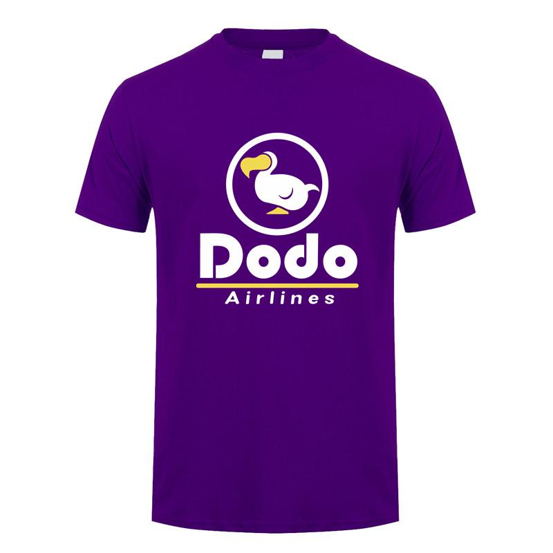 Dodo Airlines T-Shirt Sommer Herren Cool Baumwolle Kurzarm Dodo T-Shirts Unisex Geschenk Oberteile Tee LH-367