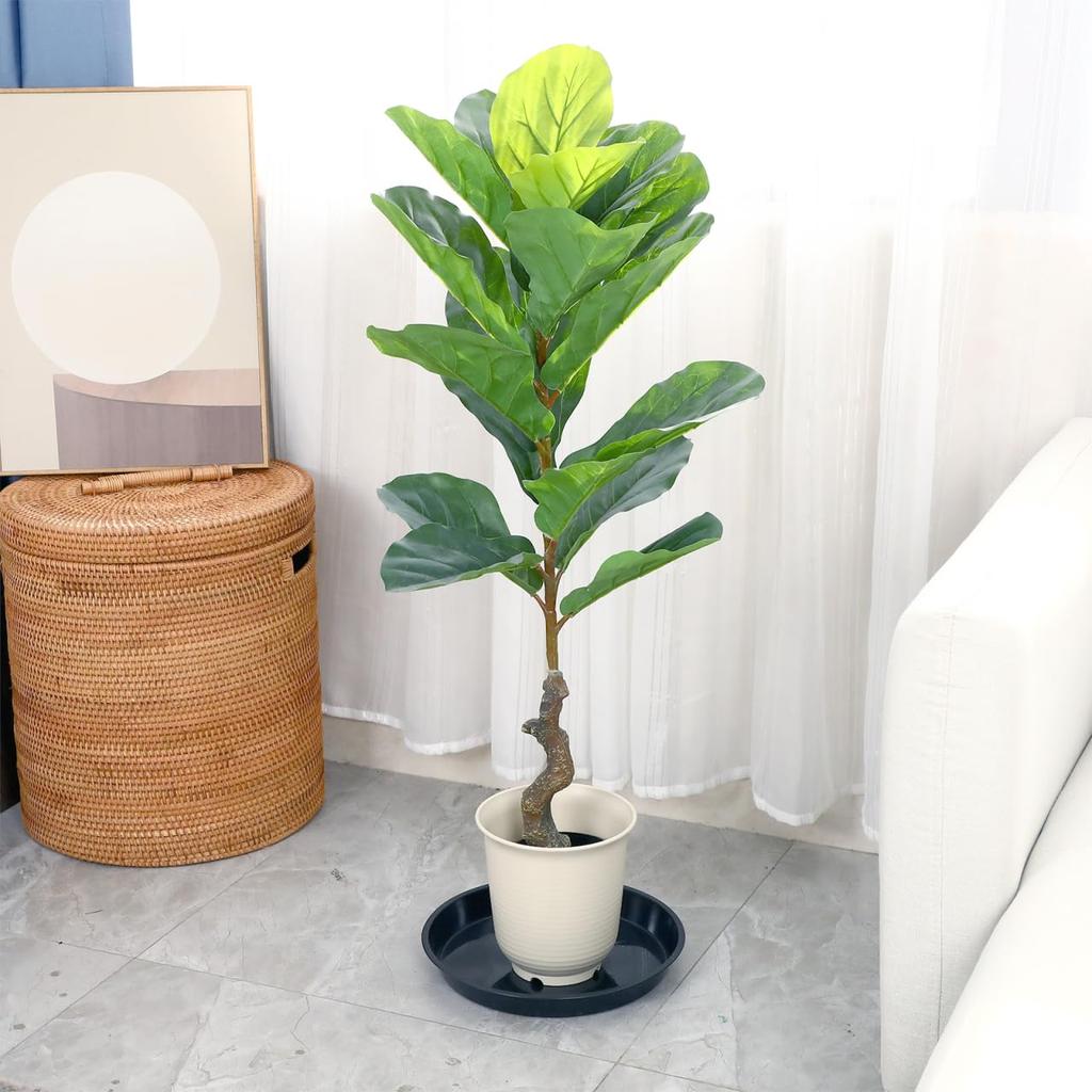 OUNONA Pot Flower Pot Planter Plastic Outer Diameter Shallow Interior Pack of 10 Saucer, Saucer, Saucer, Tray, Plate, 30cm, Plate, Decoration, Black,