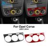 Real Soft Carbon Fiber Sticker For Opel Corsa 2007 2008 2009 2010 2011 2012 2013 2014 LHD RHD Car Central Control AC Knob Panel