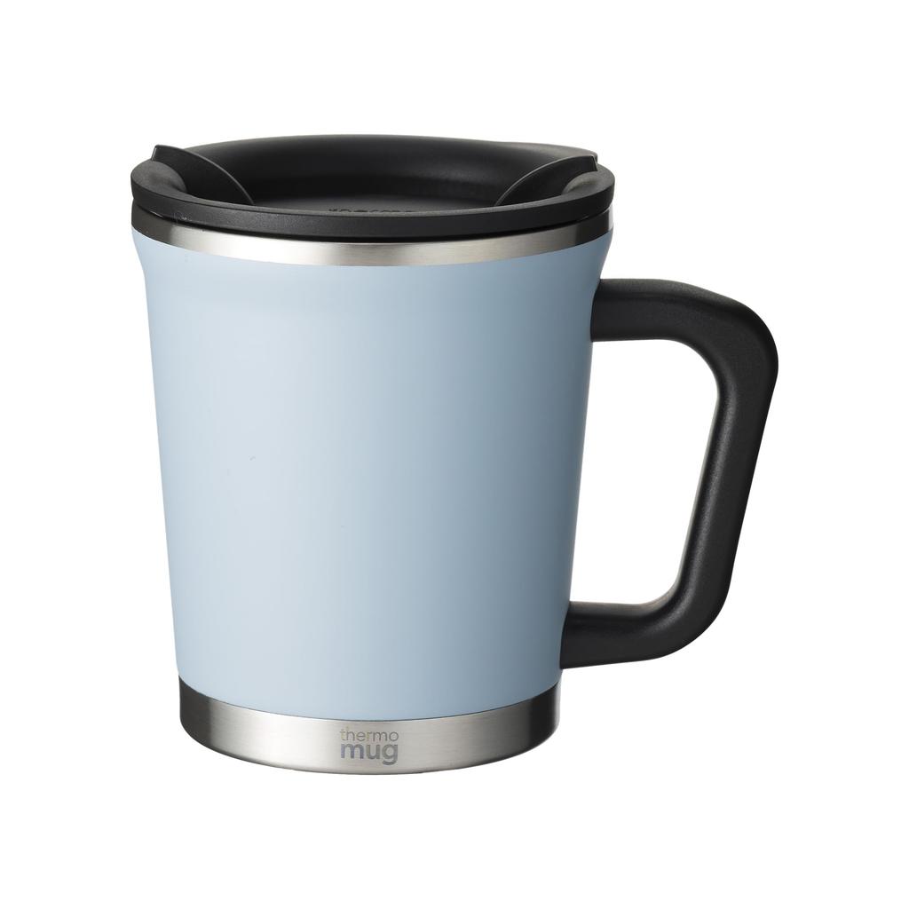 THERMO MUG thermo mug stainless steel mug with lid/double mug 300ml Serenity Blue vacuum double structure DM18-30