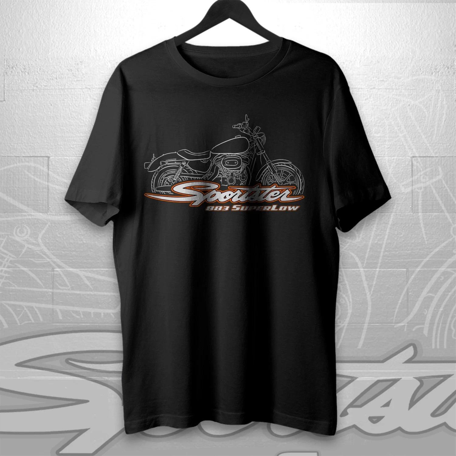 Harley-Davidson Sportster 883 Superlow (XL883L) Motorcycle T shirt for Riders L