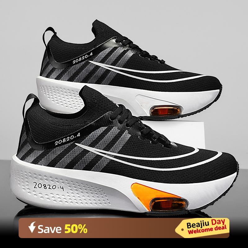 

Кроссовки для бега Marathon Air Cushion для мужчин, дышащие, легкие, женские, удобные, спортивные, нескользящие 46 чёрный