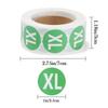 500/1980pcs paper self-adhesive size labels for clothing Garment Shoes Size Sticker tags sticker size label XS/S/M/L/XL size