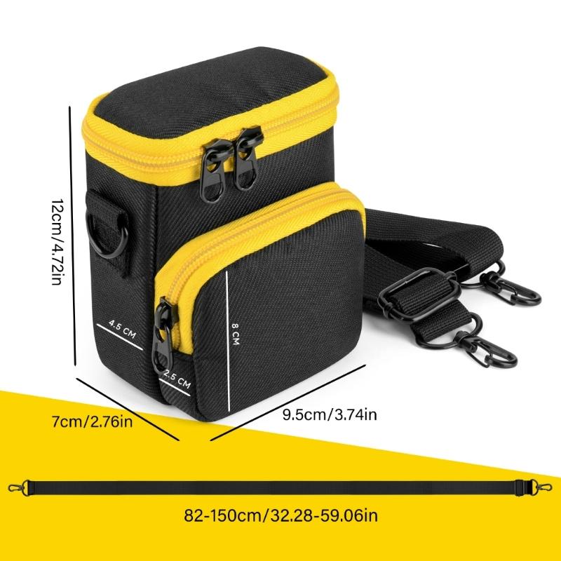 AntiScratch Camera Case Double Zippers Quick Access Padded Interior Elastic Band Secure For Travel Outdoor Shoots