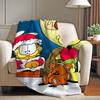 Cartoon cute G GarfieldS Blanket For Sofa Office Bed Plane Travel Sleep Read Relax Camping Soft And Warm