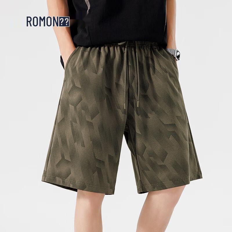 Romon Men s Casual Summer Shorts L