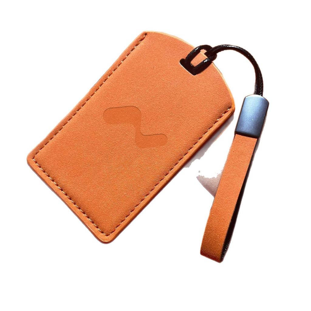 Inductive Suede NFC Car Key Case with Lanyard for Lydo and NIO