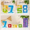 Pädagogische digitale Holzbausteine Kreative Puzzles Stapelspielzeug Farben Zahlen Erkennen Montessori Geschenk