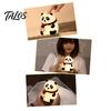 Creative Birthday Gift Silicone Panda LED Night Light, Rechargeable Cartoon Bedside Lamp with 7 Nursery Light Colors, Soft Color Changing Desk