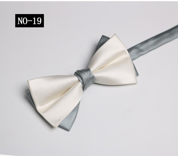 

Однотонный галстук-бабочка мужской, двухцветный, полиэстер, черный, бордовый, для костюма, для банкета, для лучшего друга жениха