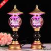 Lotus Buddha Lamp, Ever-burning Lamp, Seven-colored Offering Lamp, Glazed Lamp, Buddha Altar, Year of the Horse Buddha Lamp