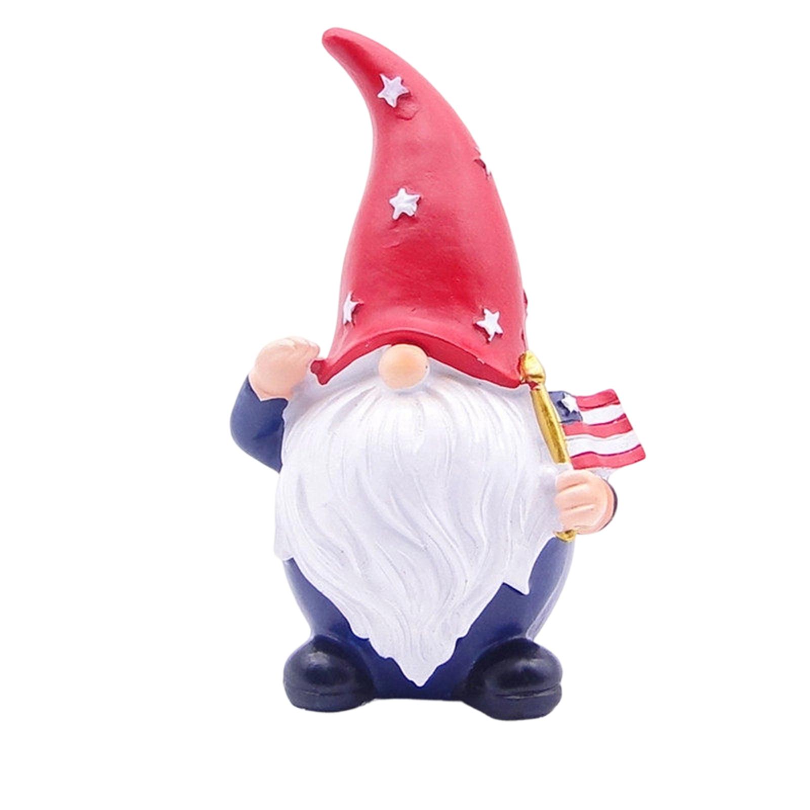 Independence Day Gnome Uncle Sams Tomte Gift Stars And Stripes Handmade Scandinavian Tray Ornament