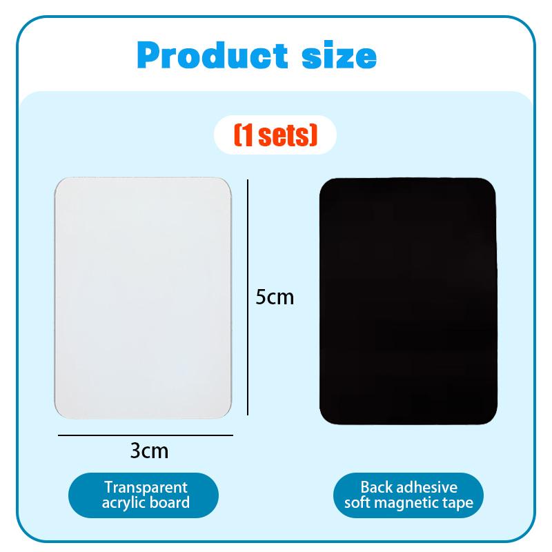Handmade Custom Photo Fridge Magnets Set 5x3cm DIY Acrylic Sticker Kit for Refrigerator Decor & Souvenir Gift