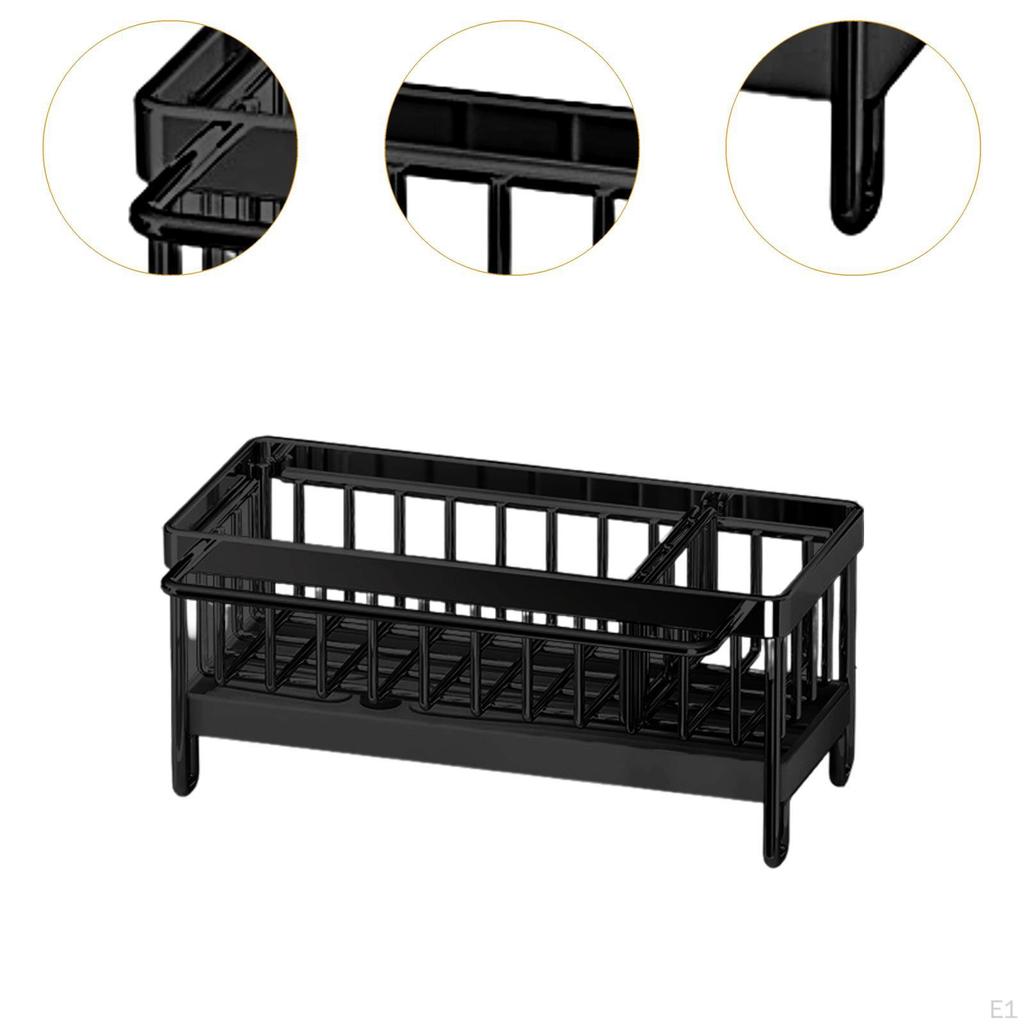 Kitchen Sink Sponge Holder Organizer Multipurpose Drain Storage Rack Stainless Steel