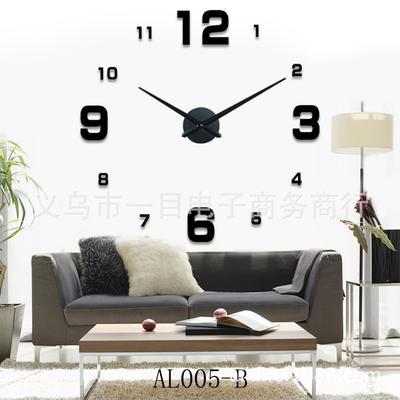 Stylish Modern Mute DIY Frameless Large Wall Clock 3D Mirror Sticker Metal Big Watches Home Office Decorations