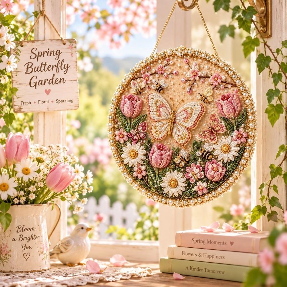 Acrylic DIY Pearl Painting Kit 2D Flat Christmas Hanging Decoration  Wall Decoration