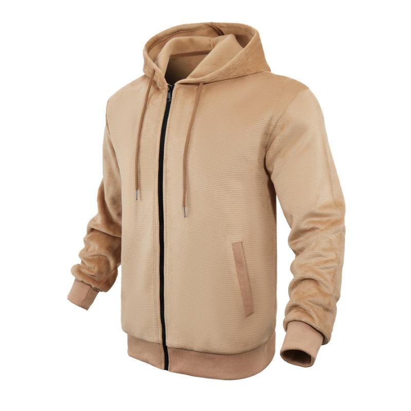 Men S Winter Fleece Zip Up Hooded Casual Sweatshirt Jacket