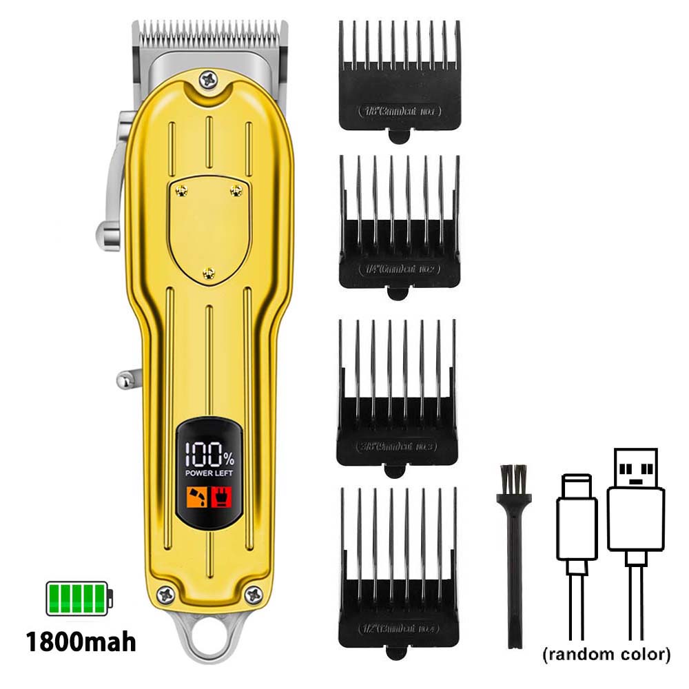 Professional Cordless Hair Clipper For Men, Beard Trimmer, Rechargeable Hair Clipper, Suitable For Home, Barber Shop