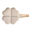 Omelet Pan Divided Egg Skillet Anti Scald Handle 4 Cup Mini Egg Cooker Pan Mini Pancake Pan for Baking Frying Steak