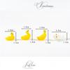5Pcs Mini Duck Duckling Model Moss Micro-Landscape Creative Adorable Figurine Decorative Miniature Office Desk Ornament