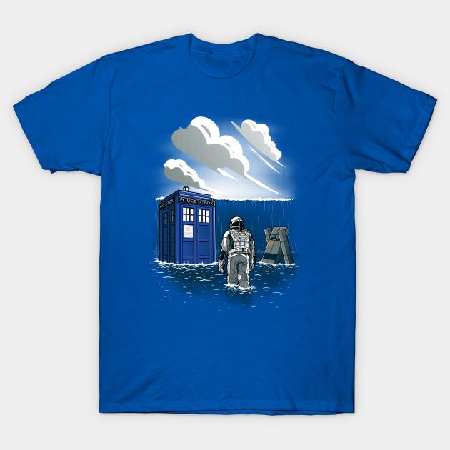 Men Black Print T-shirt Dr. Interstellar No-Cut Transfer Paper Print Cotton Tshirt M королевский синий