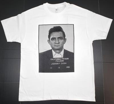 JOHNNY CASH White T shirt-4X Casual Gildan 5000 T-Shirt Mens Kids