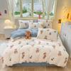 Girl Heart Fresh Small Floral Bedding Four-piece Set Washed Cotton Dormitory Bed Single Three-piece Set