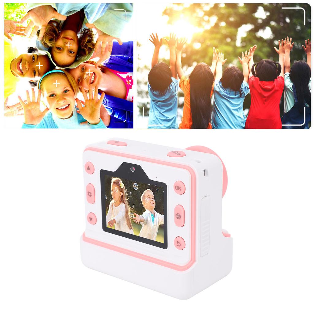 48MP   Fotocamera di Stampa con 3 Rotoli di Carta Termica Fotocamera Doppia Anteriore Posteriore Schermo HD Stampa Termica Foto in Bianco e Nero per Bambine Bambini