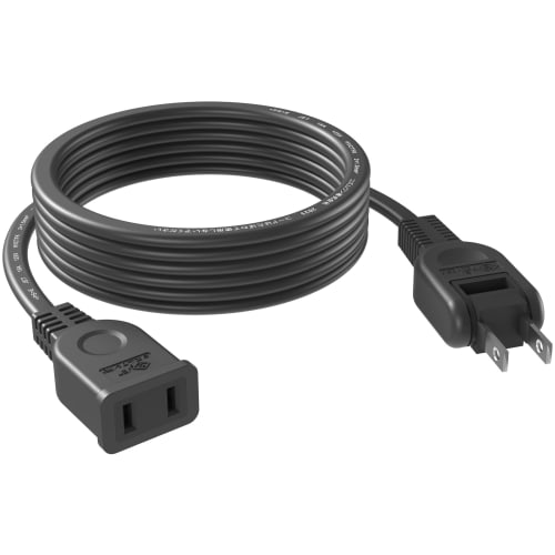FUMITAKE Extension Cord 3m Long 15A 125V White Black RoHS Compliant PSE Certified Flame Retardant PVC Cold Resistant Heat Resistant Extension Cable Hi