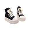 New Thick-soled Sponge High-top Casual Shoes, Height-increasing Sports Single Shoes and Board Shoes