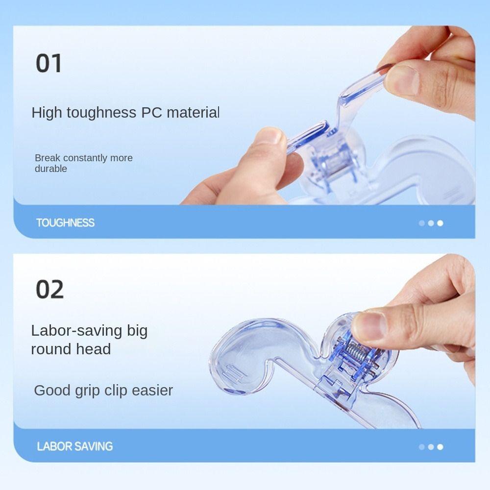 12° Support Angle Reading Book Marker Clip Visible Books Fixed Clip  Home