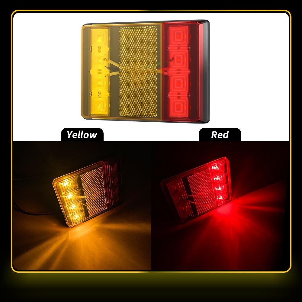 

2Pcs 12/24V Stop Indicator Lamp Side Light Turn Signal Indicator Agricultural Vehicles Tail Lights